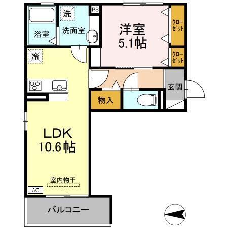 セレーノ十一番（206） 間取り図画像