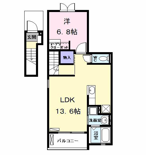 カーサ　ベーネ（203） 間取り図画像