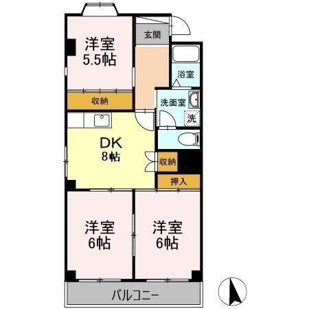 エスプラナード（203） 間取り図画像