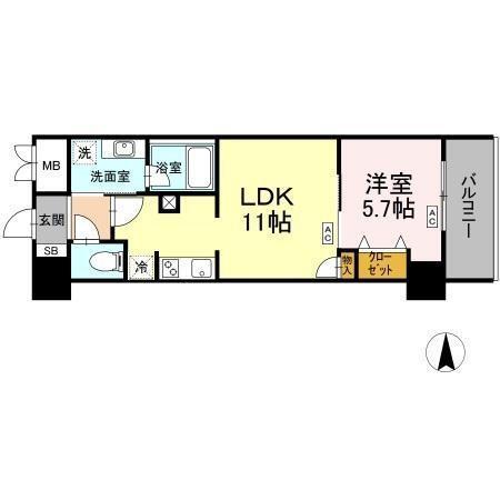 ダイワシティー庄内通（302） 間取り図画像
