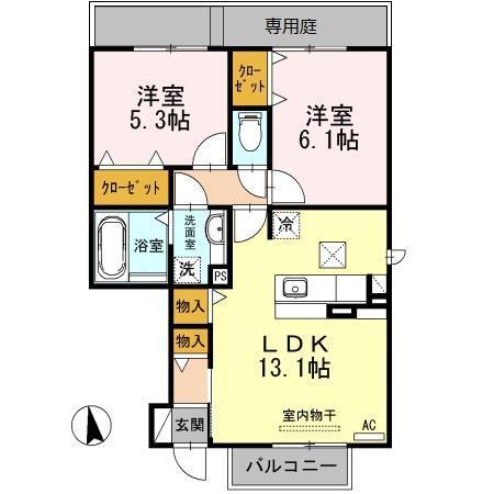 Ｏｈａｎａ南陽　Ｄ棟（101） 間取り図画像