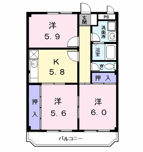 ＴＳパレス（102） 間取り図画像