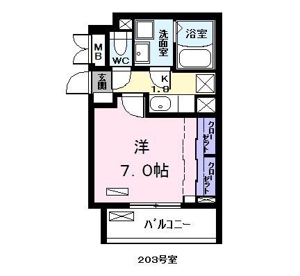 アニメート泉（203） 間取り図画像