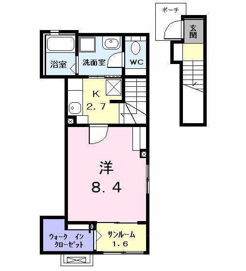 ステーブル上流（201） 間取り図画像