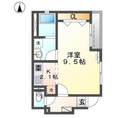 Comodo大坪 間取り図画像