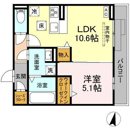 ルヴィータ森末（103） 間取り図画像