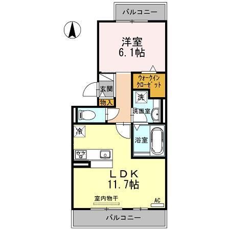 アイエス　浮島（201） 間取り図画像