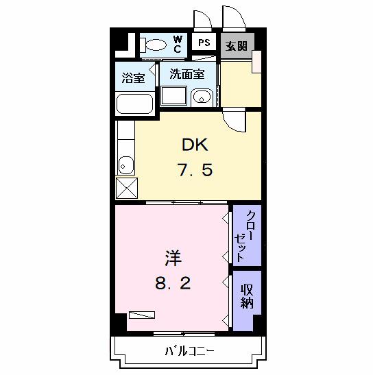 リヴィエール黄金（302） 間取り図画像