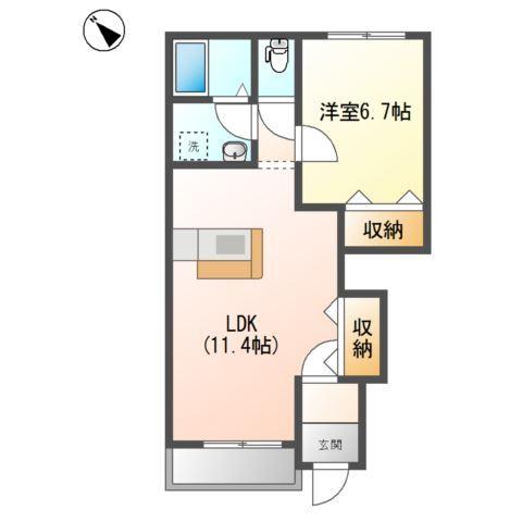フィオーレⅡ 間取り図画像