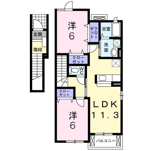 グレイトⅠ（201） 間取り図画像