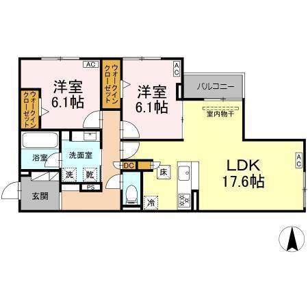シャンドフルール（101） 間取り図画像