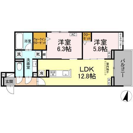 luvita上社（302） 間取り図画像