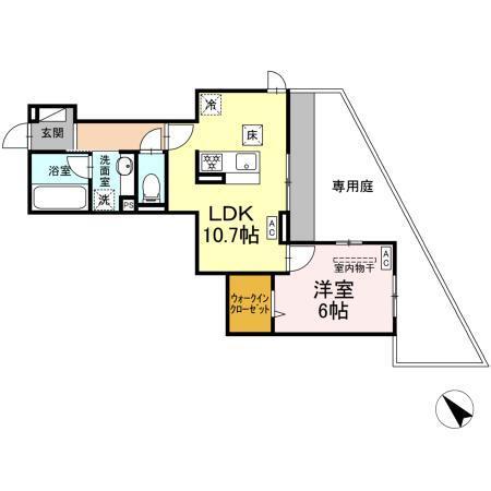 GRAND D-ROOM大秋（102） 間取り図画像