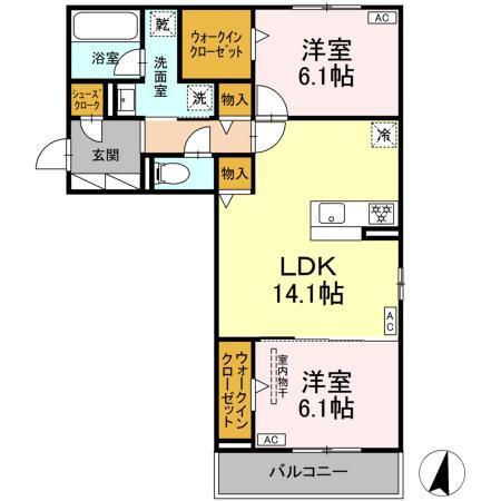 プルミエラムール（301） 間取り図画像