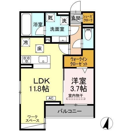 アメニティコート（105） 間取り図画像