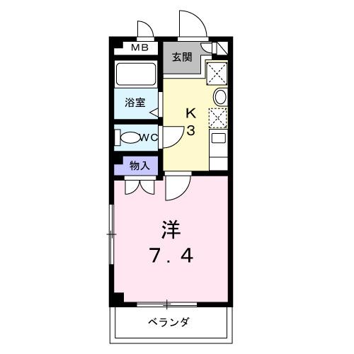 リヴェールｍａｋｉⅡ（102） 間取り図画像