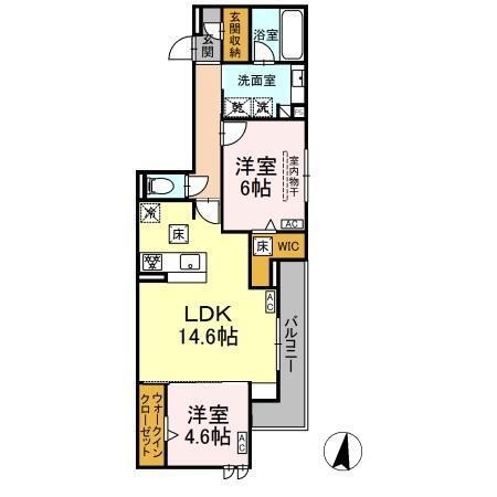 セレスティア苗代（102） 間取り図画像