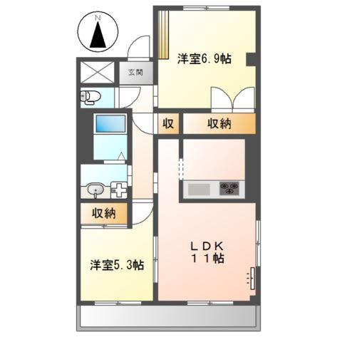 グランセル 間取り図画像