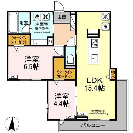 セレスティア檀溪通（101） 間取り図画像