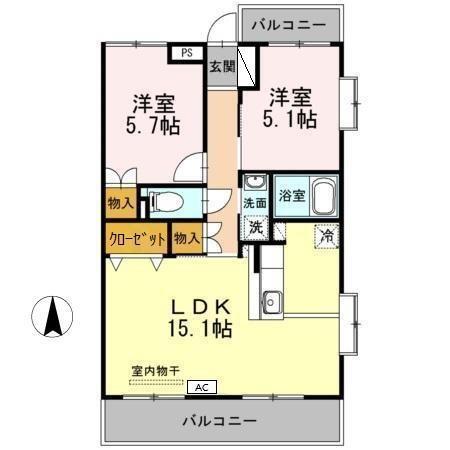 ヴェルドミール（101） 間取り図画像