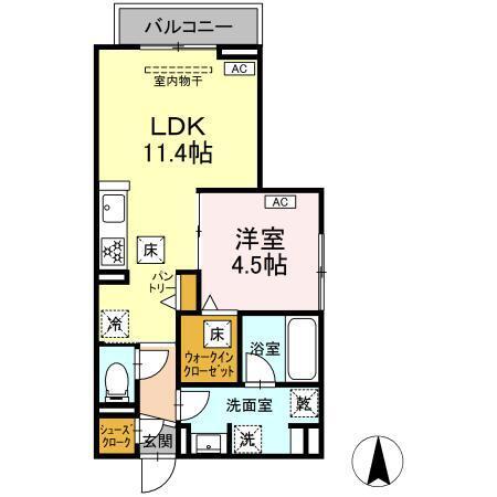 avgi新瑞橋（103） 間取り図画像