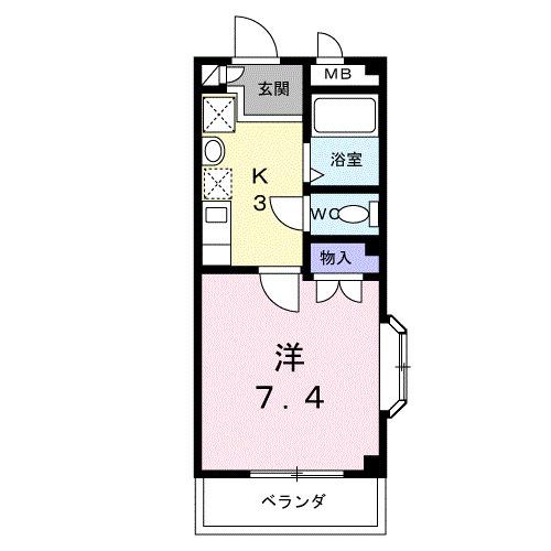 リヴェールｍａｋｉⅡ（101） 間取り図画像