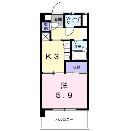 ドミール本城（606） 間取り図画像