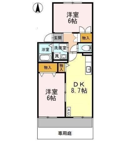 ハイカムール青山（101） 間取り図画像
