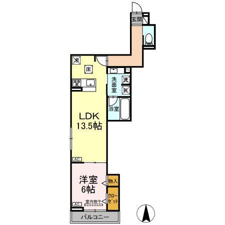 Willkommen（ｳﾞｨﾙｺﾒﾝ）（102） 間取り図画像
