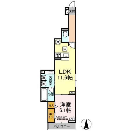 Willkommen（ｳﾞｨﾙｺﾒﾝ）（103） 間取り図画像
