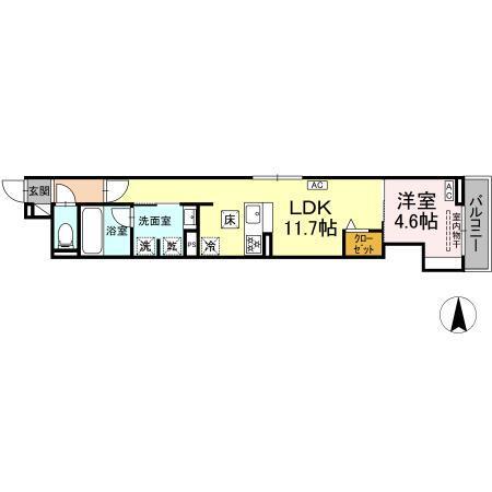 Urbana（101） 間取り図画像