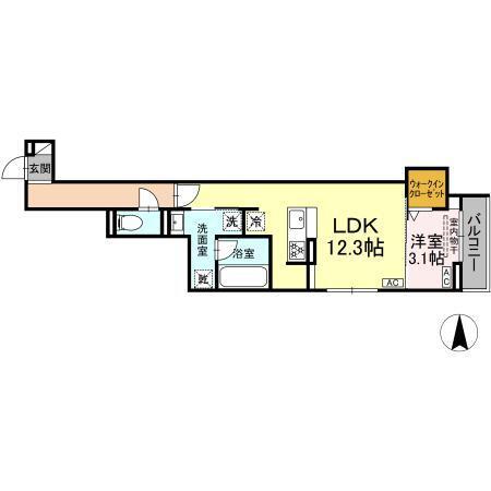 Urbana（302） 間取り図画像