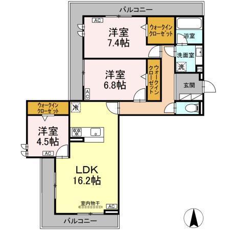 リアンフォール（303） 間取り図画像
