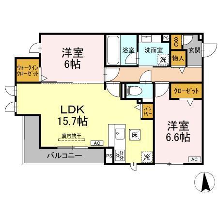 グラシオン（103） 間取り図画像