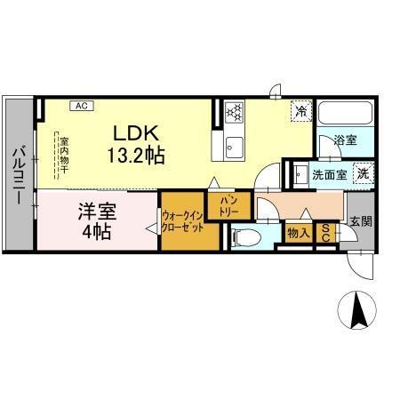 グラシオン（202） 間取り図画像