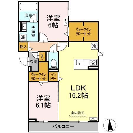 グラシオン（301） 間取り図画像