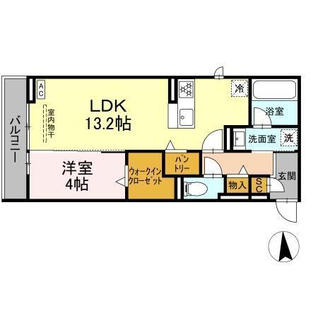 グラシオン（302） 間取り図画像