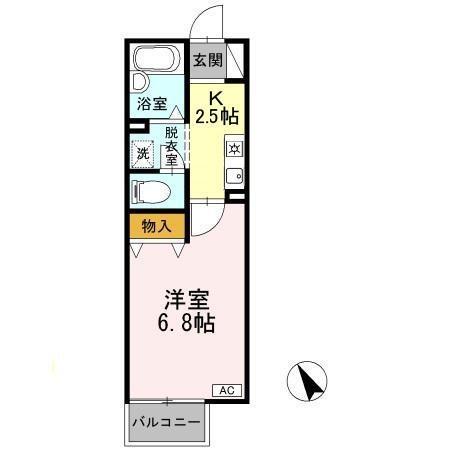 ＶＩＥＷ　ＣＯＵＲＴⅡ（106） 間取り図画像