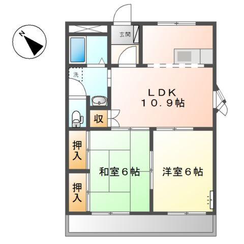 コーポ清和 間取り図画像