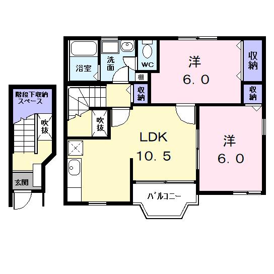 ハーヴェスト（202） 間取り図画像