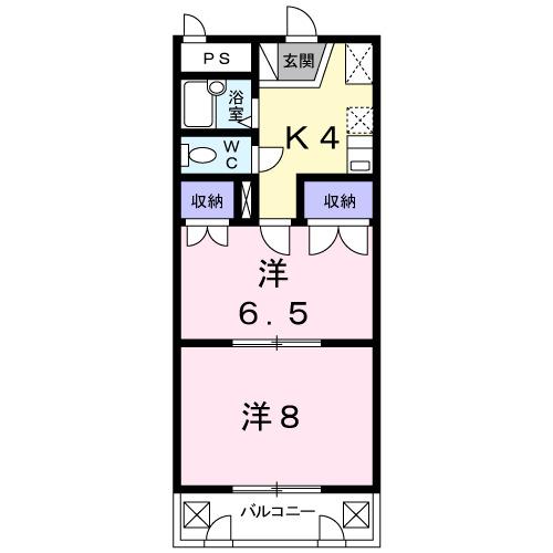 第２メゾンあらかわ（203） 間取り図画像