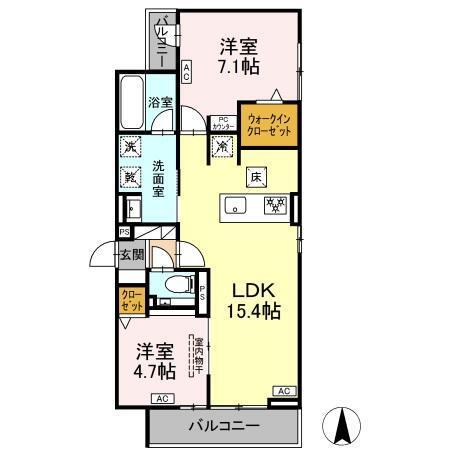 セレスティア草薙町（101） 間取り図画像