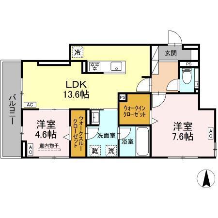 セレスティア草薙町（202） 間取り図画像
