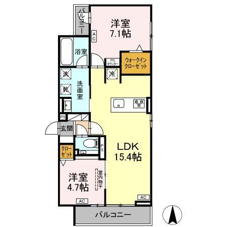 セレスティア草薙町（301） 間取り図画像