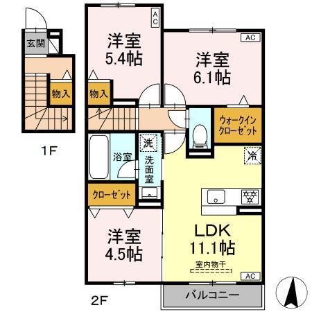 soraya GARDEN（201） 間取り図画像
