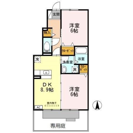 グランディール　Ｉ（101） 間取り図画像