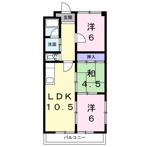 第二グリーンマンション服部（B2） 間取り図画像