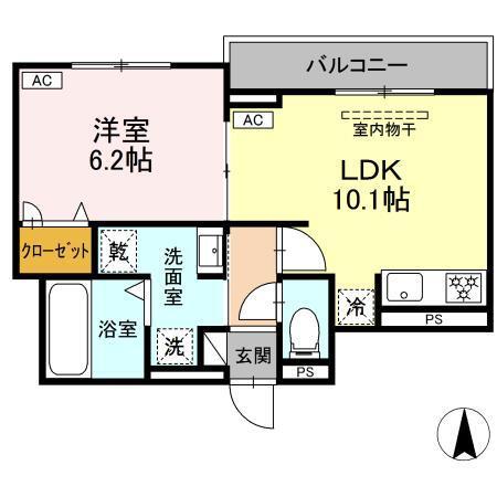 ルヴィータ剣町（201） 間取り図画像