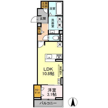 ルヴィータ剣町（302） 間取り図画像