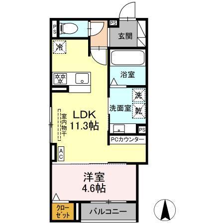 ルヴィータ剣町（303） 間取り図画像